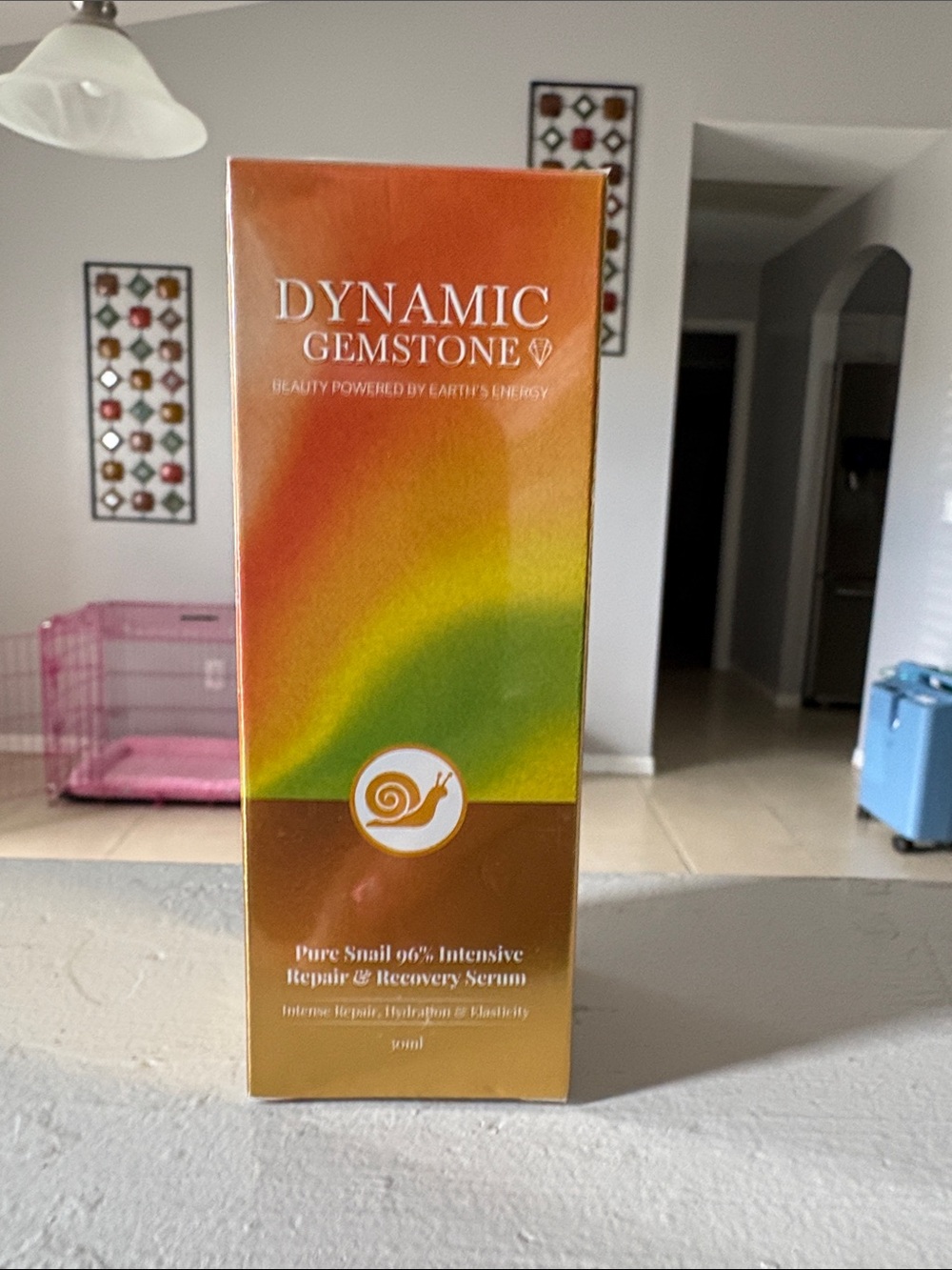 DYNAMIC GEMSTONE Pure Snail Intensive Repair Serum - Orange & Green